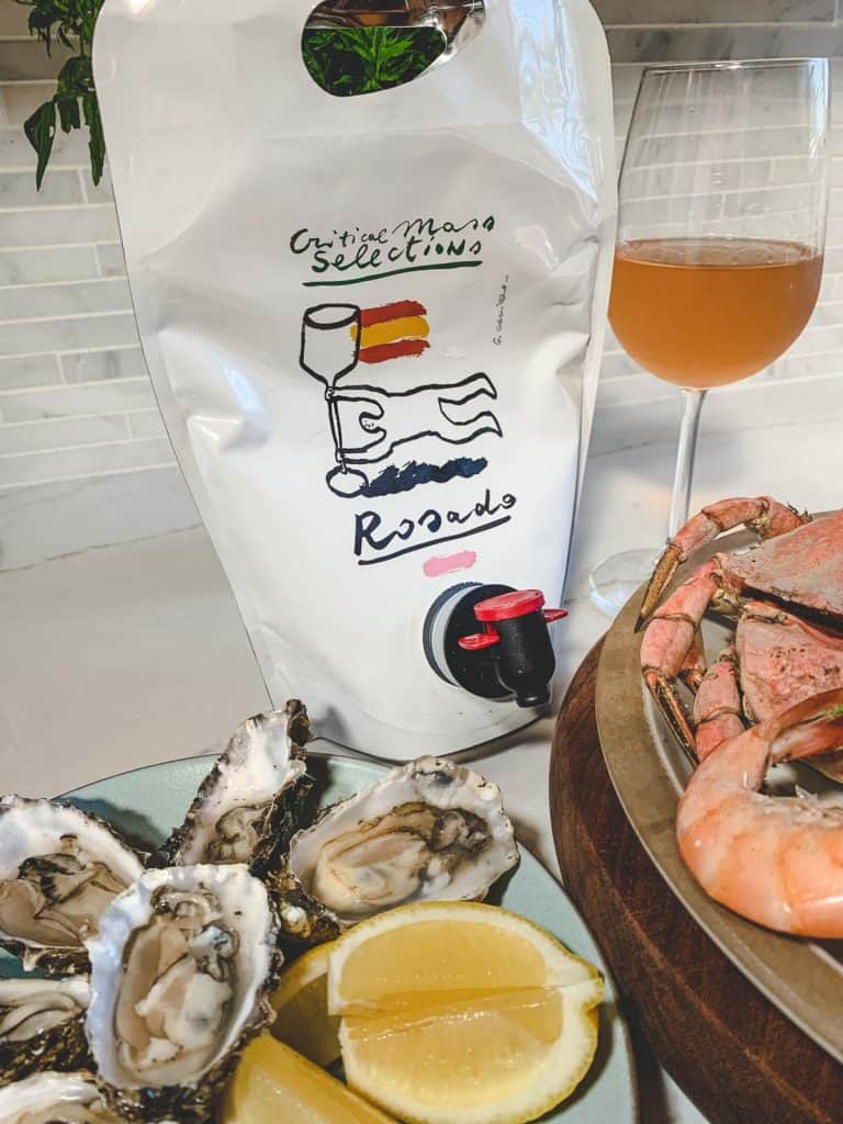 Bag of Rosado with seafood