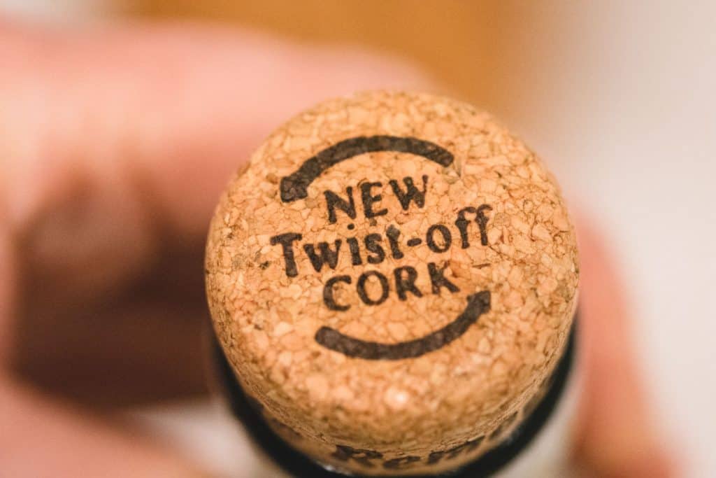 Close up of New Twist-off Cork