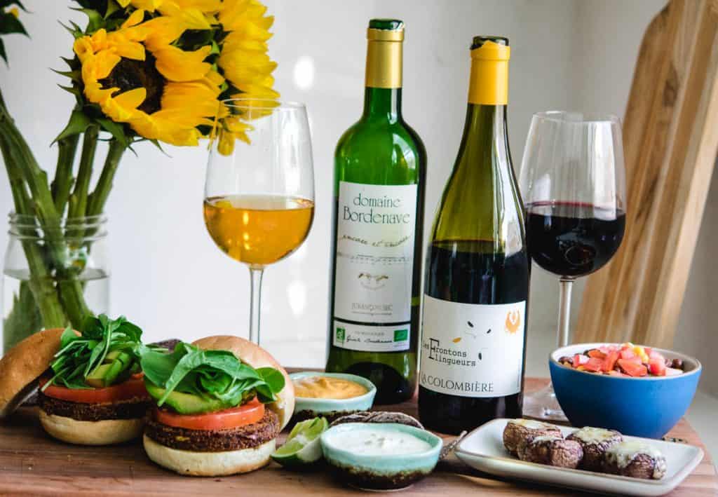 Southwest French wines with a southwestern food spread