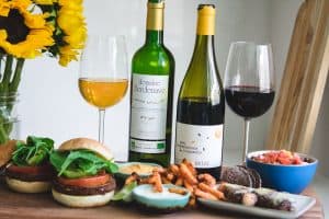 SW French wines with a southwestern spread of food