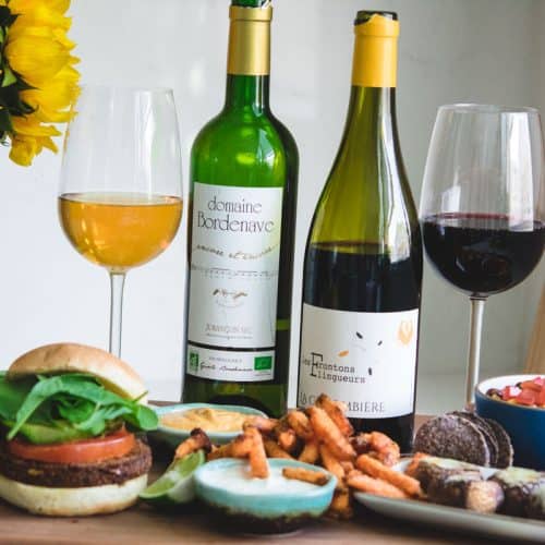 SW French wines with a southwestern spread of food