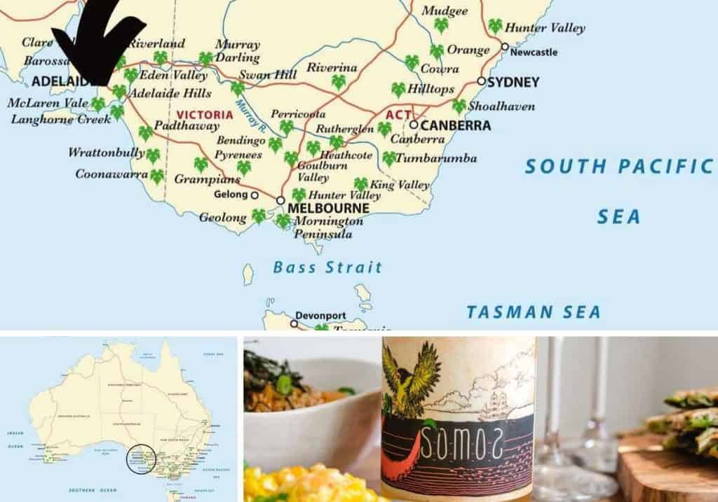 McLaren Vale Australian wine map