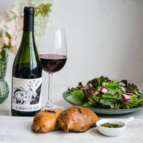 Criolla Grande Wine with Empanadas and Salad