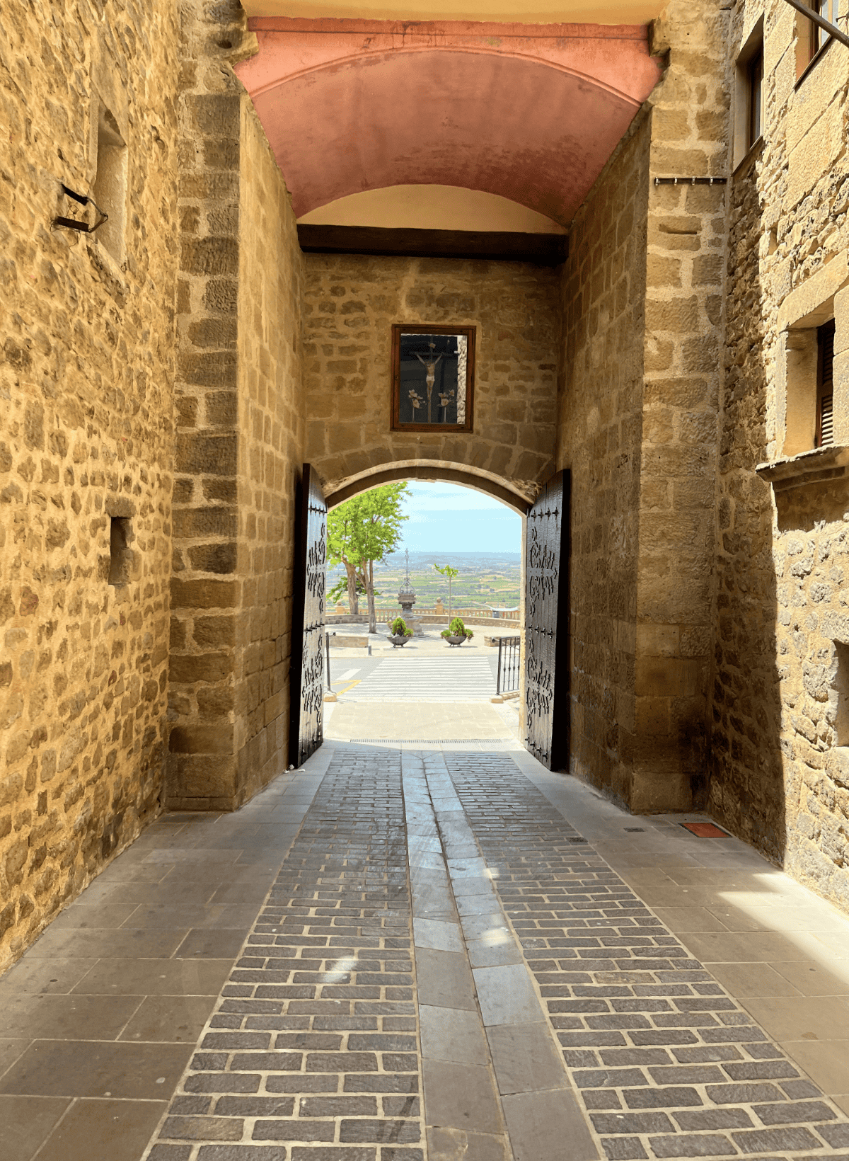 Entrance to La Guardia town in Spain