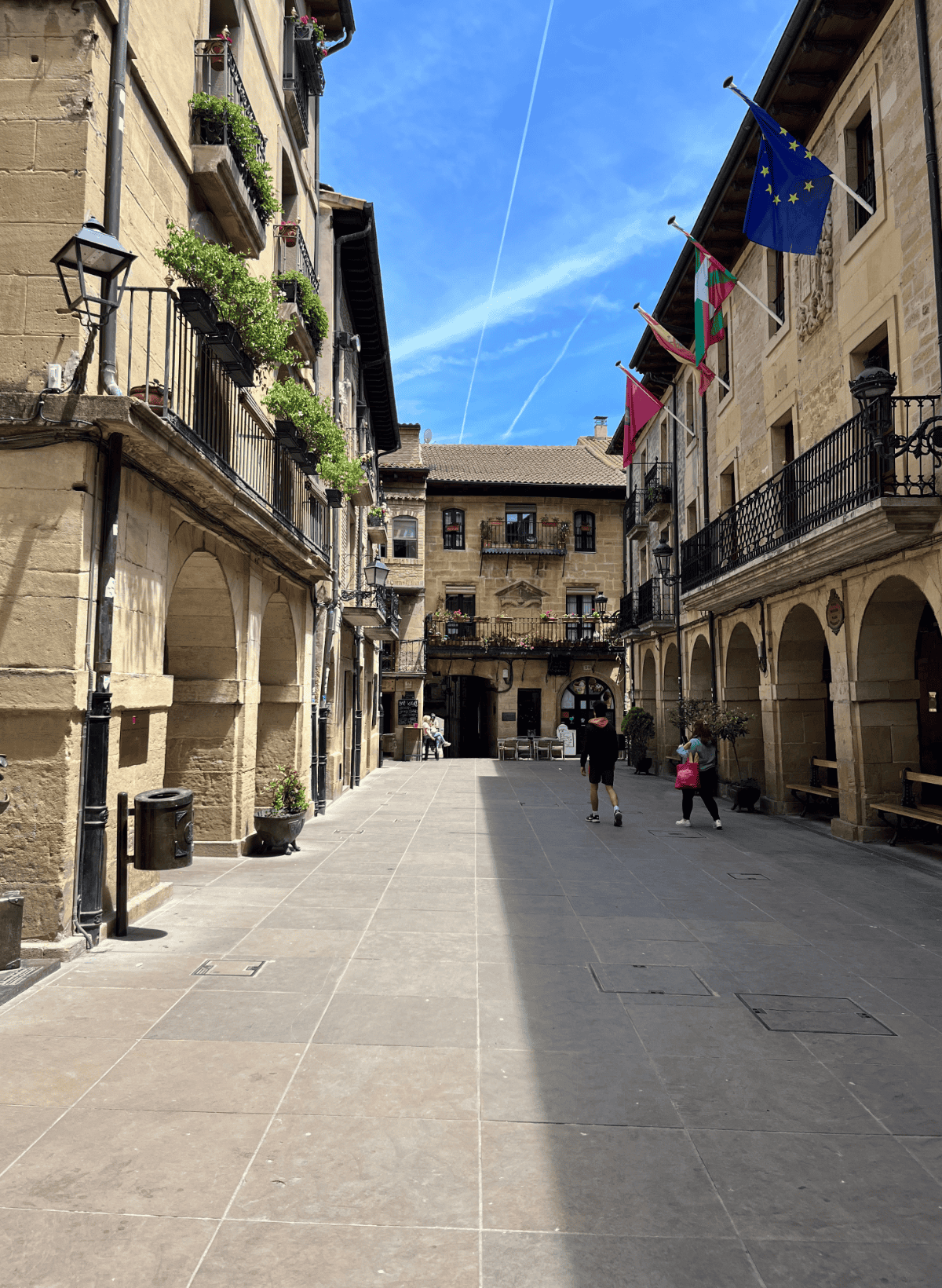 a street in La Guardia, Spain